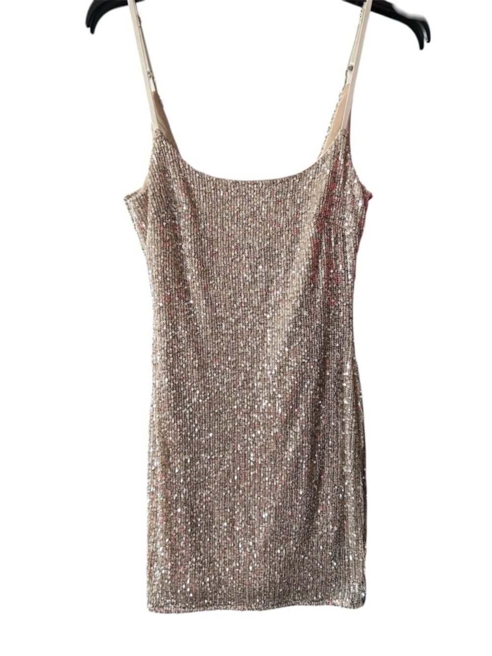 Privy Gold Sequin Mini Dress Size Small